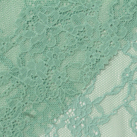 Mint Floral Lace, Nylon