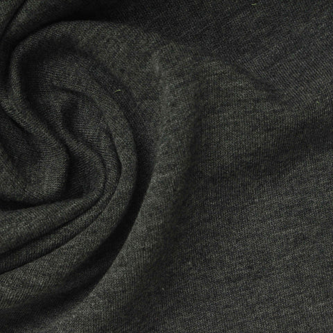 Dark Grey Marl French Terry, Poly-Viscose, 220 gsm, 160 cm