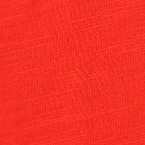 Slub Cotton Stretch Jersey Knit Fabric, 170 gsm, 175 cm — Red