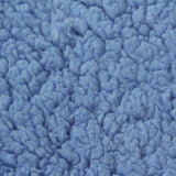 100% Polyester Sherpa Fleece Fabric, 250 gsm, 165 cm — Blue — photo 2