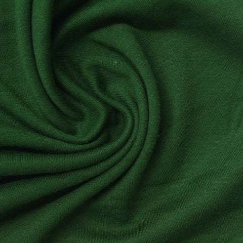 Polyester Cotton Interlock Knit Fabric, 212 gsm, 192 cm — Green