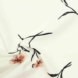 Light Pink Flowers Linen-Look, Polyester — photo 2