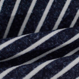 White Vertical-Stripe Chunky Knit, Polyester — photo 2