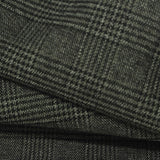 Dark Grey Plaid Woven, Poly-Viscose — photo 2