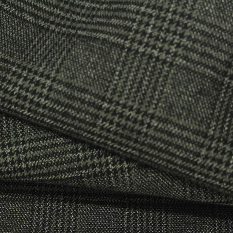 Dark Grey Plaid Woven, Poly-Viscose, 275 gsm
