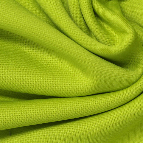 Brushed 100% Polyester French Terry Fabric, 195 gsm, 155 cm — Green