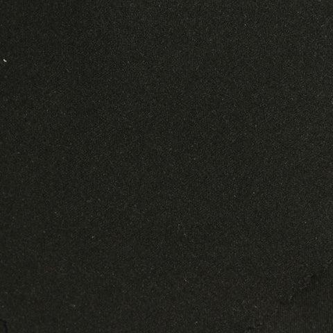 Polyester Stretch Milk Silk Knit Fabric, 180 gsm, 175 cm — Black