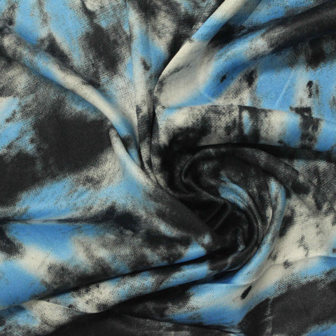 Black Abstract Knit, Polyester, 140 gsm