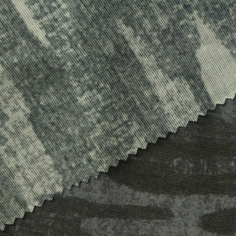 Dark Grey Camo Chunky Knit, Viscose-Acrylic