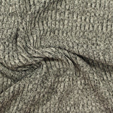 Grey Marl Rib Knit, Poly-Viscose — photo 2