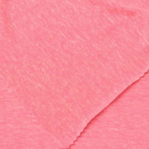 Pink Marl Jersey Knit, Poly-Cotton, 110 gsm