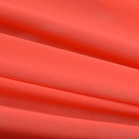 100% Polyester Chiffon Fabric, 100 gsm, 147 cm — Red