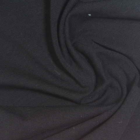 Black Jersey Knit, Cotton