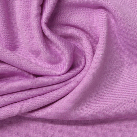 Brushed Polyester Modal Stretch French Terry Fabric, 210 gsm, 164 cm — Purple