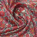Pink Flowers Jersey Knit, Polyester — photo 2