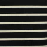 Black Stripes Ponte Knit, Poly-Viscose — photo 2