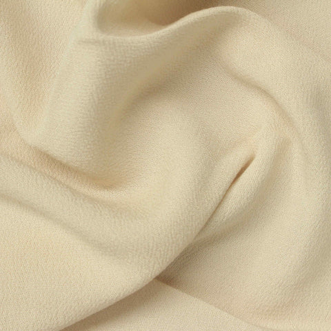 100% Viscose Crepe Fabric, 160 gsm, 155 cm — Beige
