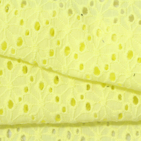 Yellow Small-Floral Jacquard, Cotton