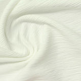 Jacquard 100% Polyester Knit Fabric, 200 gsm, 170 cm — White — photo 2