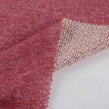 Dark Red Fine-Marl French Terry, Cotton-Poly — photo 2