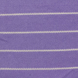 White Horizontal-Stripe Piqué Knit, Poly-Viscose — photo 2