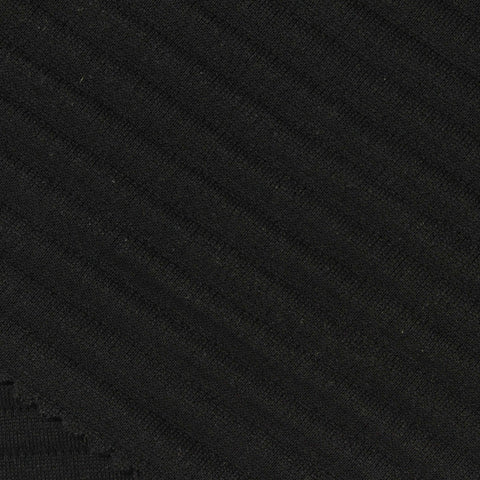 Jacquard 100% Polyester Knit Fabric, 205 gsm, 162 cm — Black