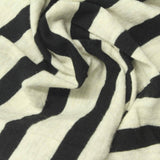 Black Horizontal-Stripe Knit, Cotton — photo 2