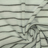 Grey Horizontal-Stripe Knit, Polyester — photo 2