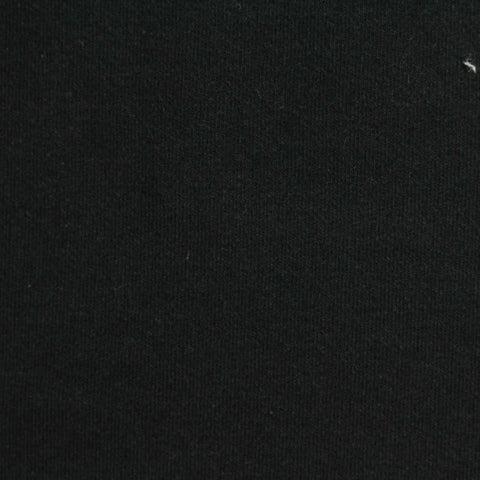 Cotton Stretch Linen-Look Fabric, 220 gsm, 160 cm — Black