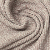Cream Fine-Marl Rib Knit, Polyester — photo 2