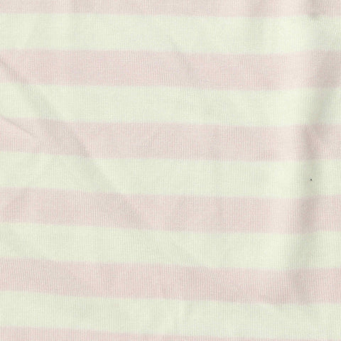 Pink Stripes Jersey Knit, Viscose