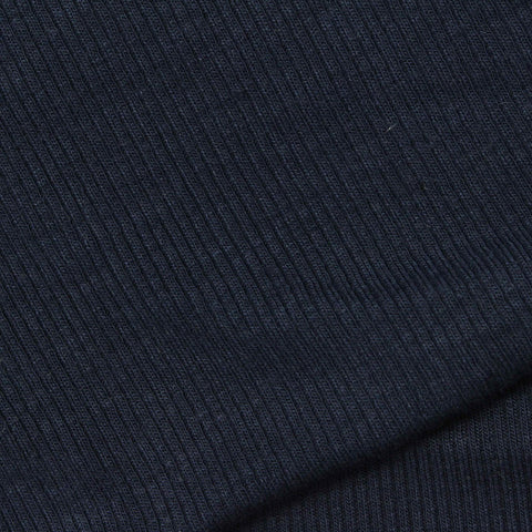 Navy Rib Knit, Viscose