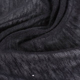 Black Heathered-Marl Chunky Knit, Viscose-Poly — photo 2