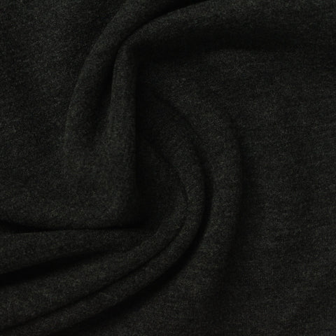 Heather Viscose Acrylic Blend Stretch Velvet Fabric, 305 gsm, 180 cm — Grey