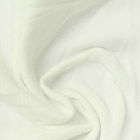 Nylon Stretch Rib Knit Fabric, 330 gsm, 110 cm — Beige