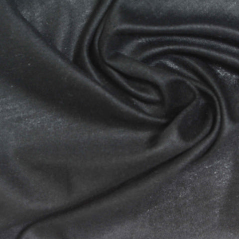 Dark Grey Heathered-Marl Jersey Knit, Silk