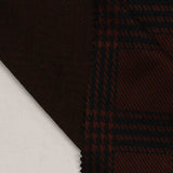 Dark Red Plaid Jacquard, Polyester — photo 2