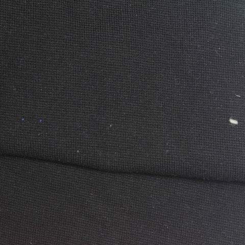 Cotton Stretch Rib Knit Fabric, 400 gsm, 165 cm — Black