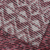 Pink Diagonal-Line Pointelle Knit, Poly-Cotton — photo 2