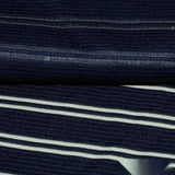 Navy Horizontal-Stripe Knit, Polyester — photo 2