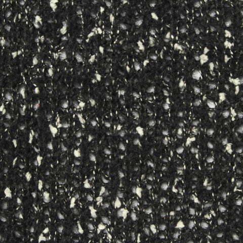Black Marl Chunky Knit, Polyester, 346 gsm