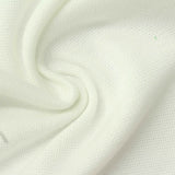 Polyester Viscose Stretch Interlock Knit Fabric, 280 gsm, 165 cm — White — photo 2