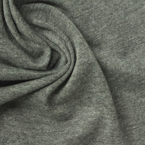 Heather Grey Marl Jersey Knit, 177 gsm