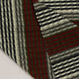 Red Horizontal-Stripe Rib Knit, Poly-Viscose — photo 2