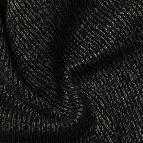 Dark Grey Marl Chunky Knit, Polyester, 388 gsm