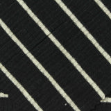 Black Horizontal-Stripe Rib Knit, Poly-Viscose — photo 2