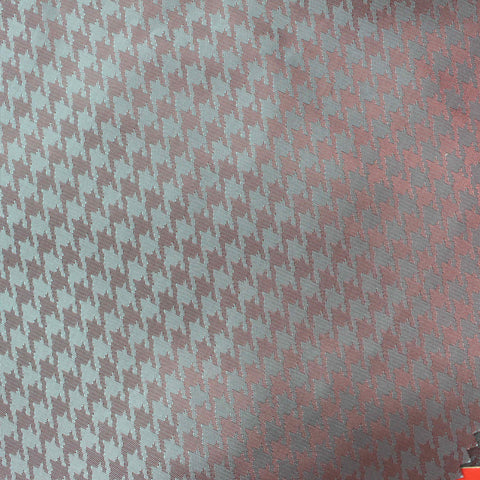 Light Blue Fine-Houndstooth Jacquard, Poly-Viscose