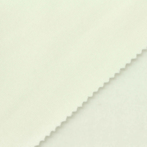 Polyester Cotton Stretch Velvet Fabric, 330 gsm, 160 cm — White