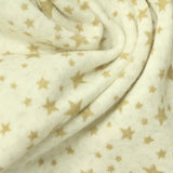 Tan Stars French Terry, Cotton-Poly — photo 2