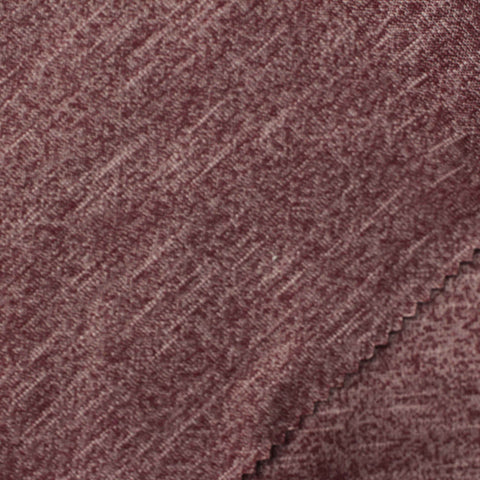 Burgundy Marl Interlock Knit, Cotton-Poly